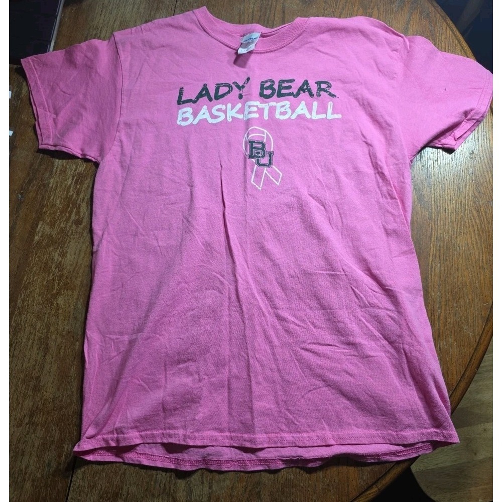 baylor lady bears t-shirt Womens large basketball champions Pink For The Cure